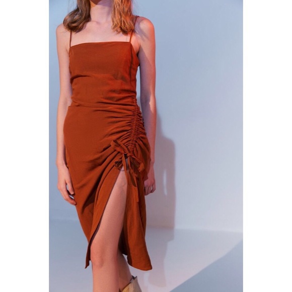 Third Form Picasso Cinched Slip MIDI Dress - Picture 4 of 4